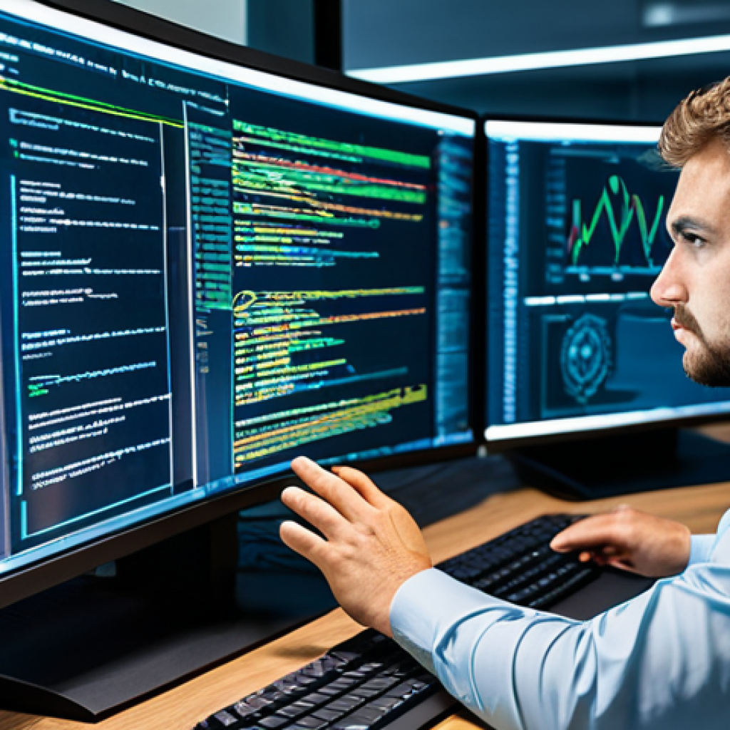 **
"A professional IT security specialist, fully clothed in appropriate business attire, working at a computer in a modern cybersecurity office. Display screens show lines of code and network diagrams. Focus on the importance of data protection and secure systems. Safe for work, appropriate content, modest, professional, perfect anatomy, correct proportions, natural pose, well-formed hands, proper finger count, natural body proportions."
**