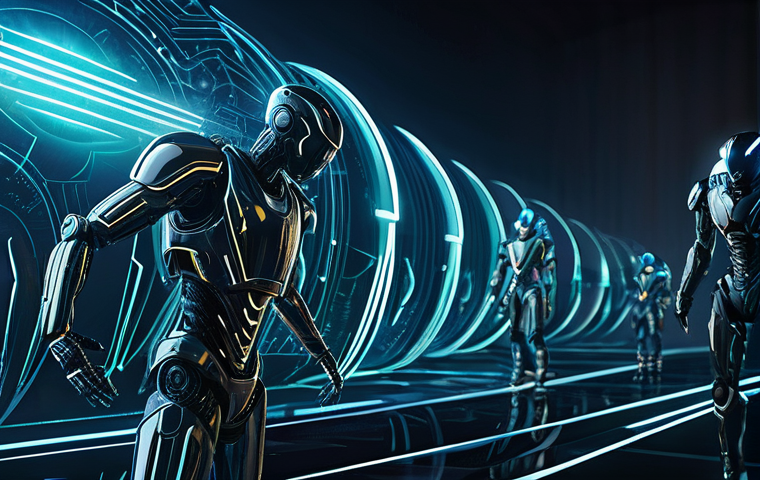 정보보안학 최신 보안 위협 - **Prompt Title: AI Cyber Warfare: The Digital Battlefield**
**Description:** A futuristic, high-...