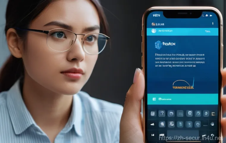 사이버 보안의 개념 - **Prompt:** A young professional, late 20s, with a thoughtful and slightly anxious expression, holds...