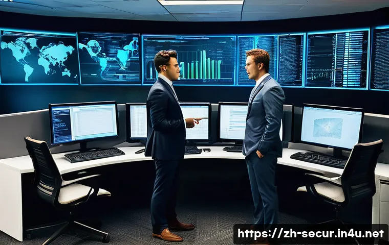 정보보안학 진로 - **Prompt 1: The Modern Cybersecurity Team**
    "A diverse team of cybersecurity professionals, incl...